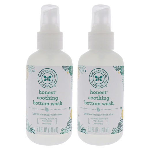 Soothing Bottom Wash by Honest for Kids - 5 Oz Cleanser - Pack of 2