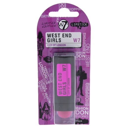 West End Girls City Of London - Fuchsia By W7 For Women - 0.1 Oz Lipstick