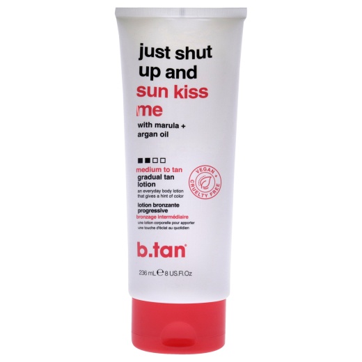 Just Shut Up And Sun Kiss Me Gradual Tan Lotion By B.Tan - 8 Oz Bronzer
