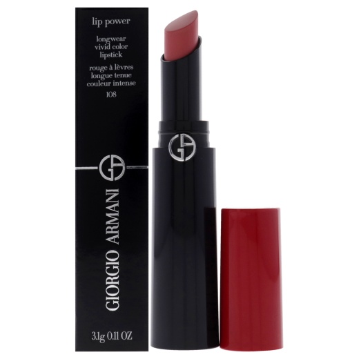 Lip Power Longwear Vivid Color Lipstick - 108 In Love By Giorgio Armani