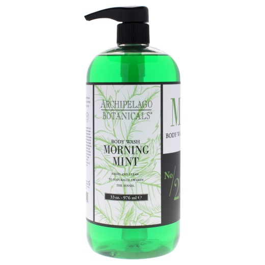 Archipelago Botanicals Morning Mint Body Wash - Refreshing Aromatherapy for Everyone