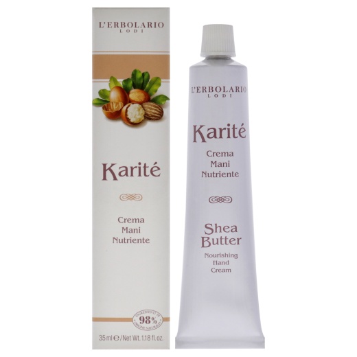 Shea Butter Nourishing Hand Cream by Lerbolario - Essential Moisturizer for Healthy Hands