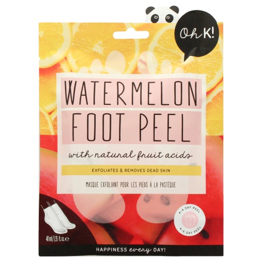 Foot Peel Mask - Watermelon By Oh K! - Unisex Exfoliating Treatment