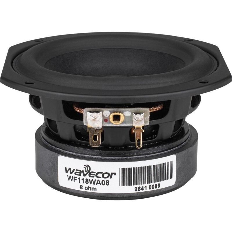 Wavecor Wf118wa08 4-1/2" Balanced Drive Paper Cone Mid-Woofer With Truncated Frame 8 Ohm