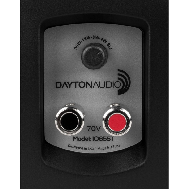 Dayton Audio Io655bt 6-1/2" 2-Way Indoor/Outdoor Speaker Pair Black