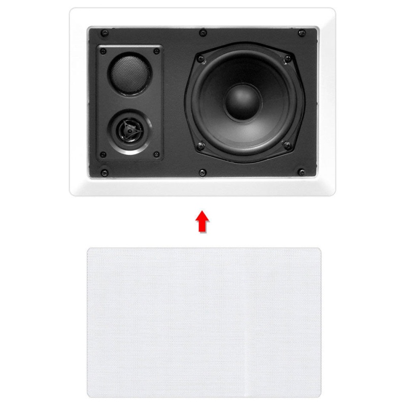 Pyle Pdiw87 8" 2-Way In-Wall Speaker System Pair