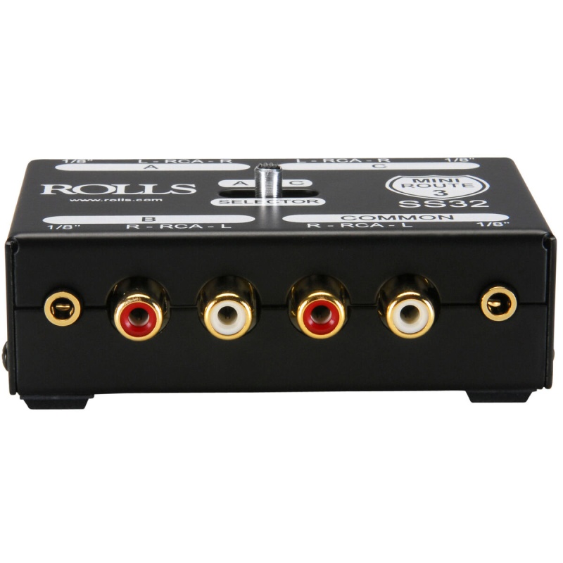 Rolls Ss32 Miniroute 3 Passive Stereo Signal Switcher 3 In/1 Out