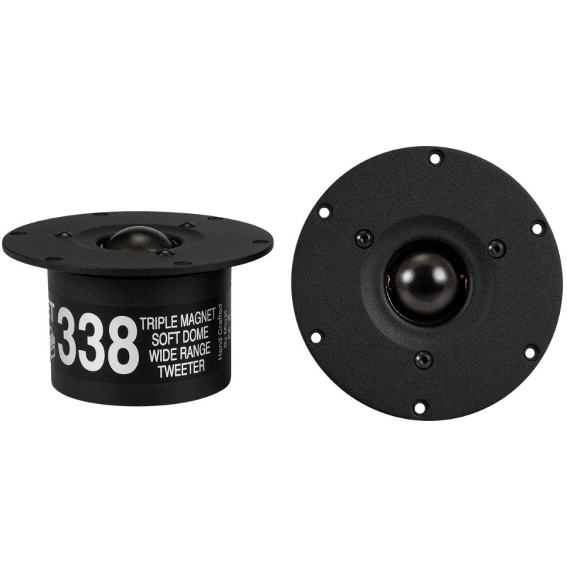 Morel Et 338 1-1/8" Soft Dome Tweeter Matched Pair