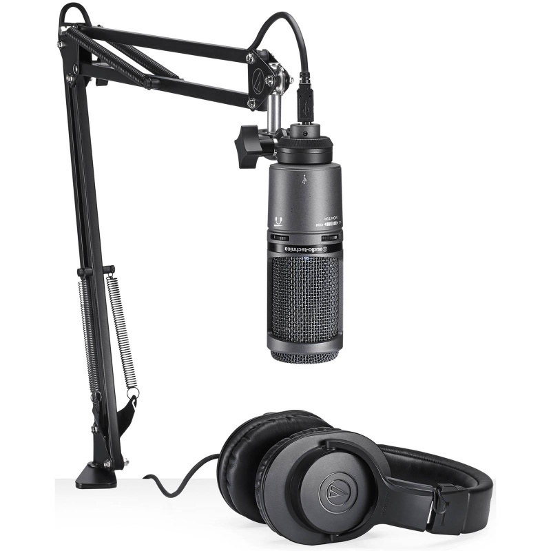 Audio-Technica At2020usb+Pk Streaming/Podcast Microphone Pack