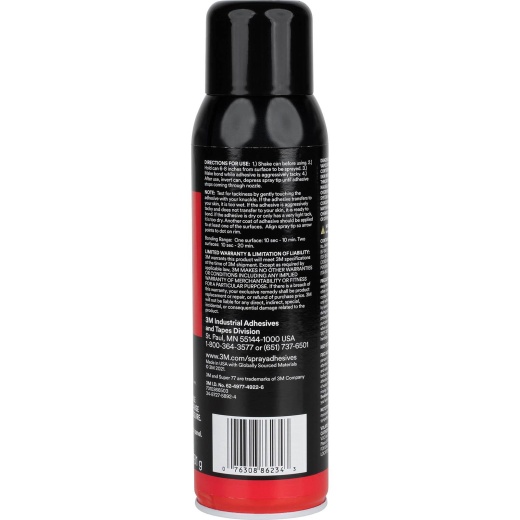 3M Super 77 Spray Adhesive 13.8 Oz. Net Wt - Strong Hold for Multiple Applications