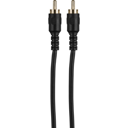 Parts Express Single RCA Audio Video Subwoofer Double Shielded Cable 6 Ft