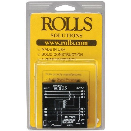 Rolls MS20c Microphone Splitter / Combiner / Isolator