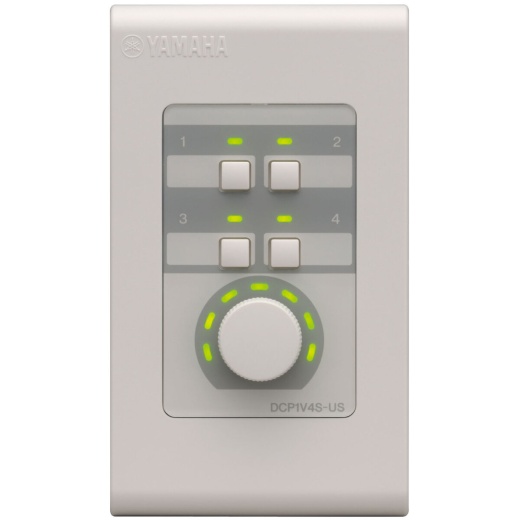 Yamaha DCP1V4S Wall Control Panel - 1 Volume, 4 Switches for MTX Series Matrix Processors & MA2030
