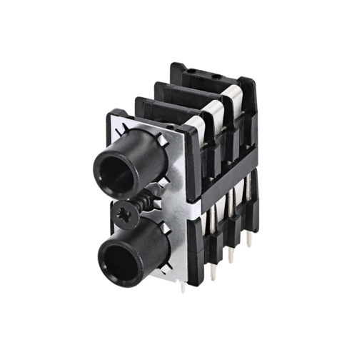 Neutrik NSJ12HC 1/4" Stacking Stereo Jack Connector With Center Screw