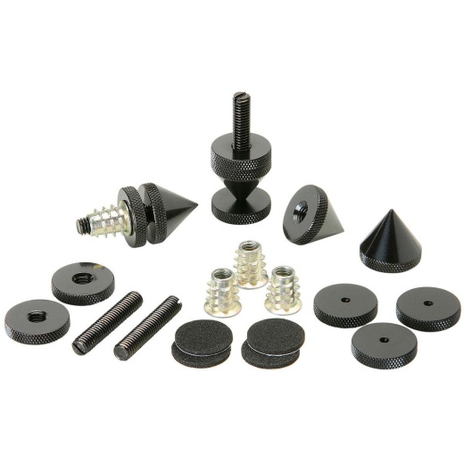 Dayton Audio DSS5-BK Black Speaker Spike Set - Improve Your Sound Quality