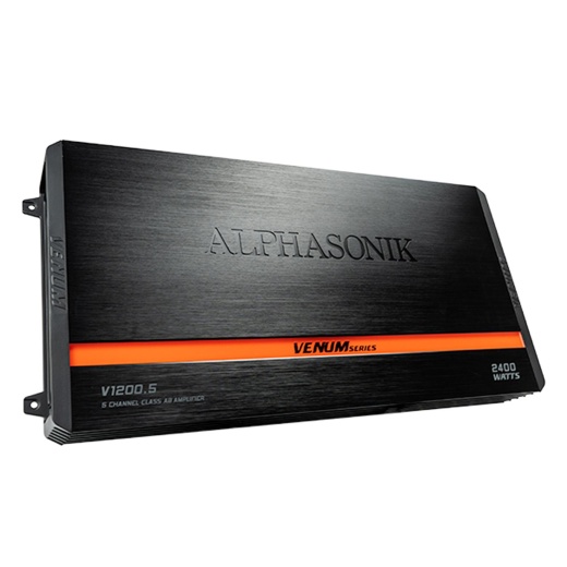 Alphasonik V1200.5 Venum Series 2,400 Watts 5 Channel Amplifier