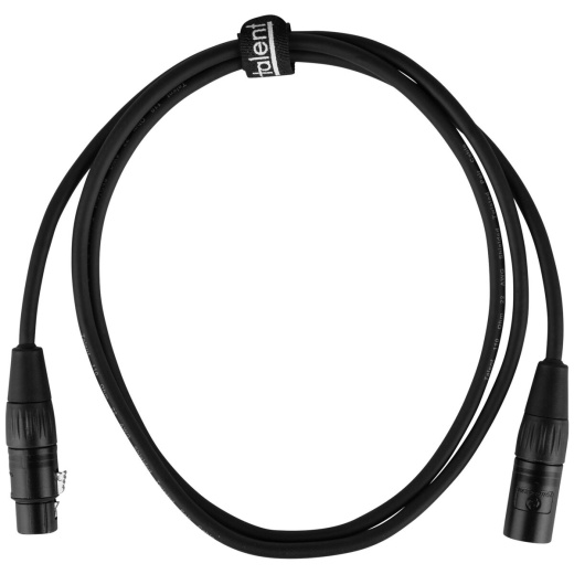 Talent DMX3P15 3-Pin DMX Cable 15 ft.