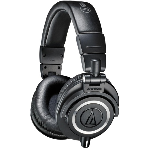Audio-Technica Ath-M50x Professional Studio Monitor Headphones - Black