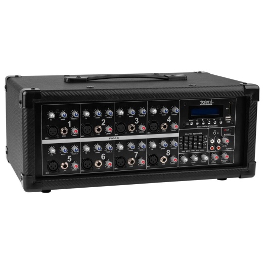 Talent MIX-R 3-Channel 4-In 2-Bus Compact Portable Stereo Mixer with USB  Audio & +20V Phantom Power