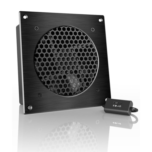 Ac Infinity Airplate S3 6" Home Theater and AV Cabinet Cooling Fan System with Speed Control