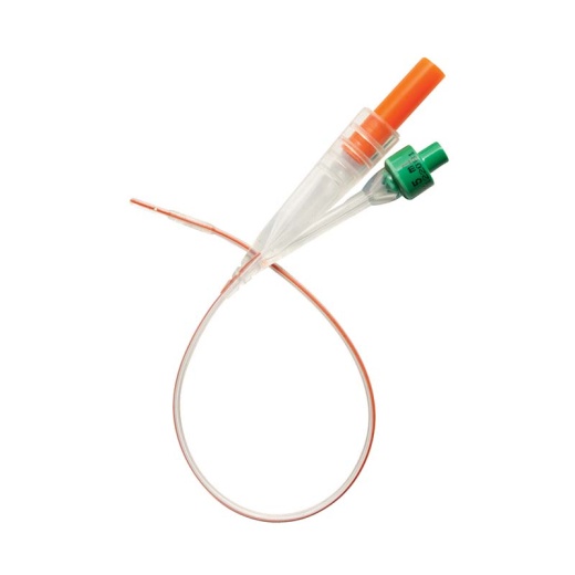 Bx/5 Cysto-Care Silicone Foley Catheter, Size 8Fr 3Cc Balloon