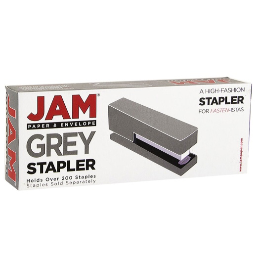 JAM Paper Modern Desktop Stapler, 10 Sheet Capacity, Purple