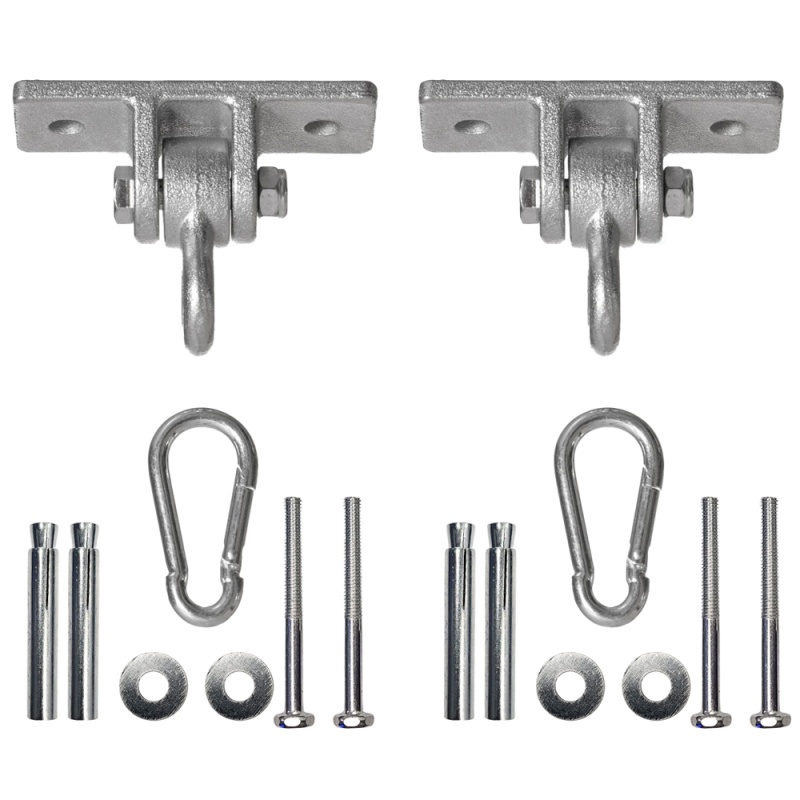 Heavy Duty Permanent Swing Hanger Brackets Set For Indoor And Outdoor Use
