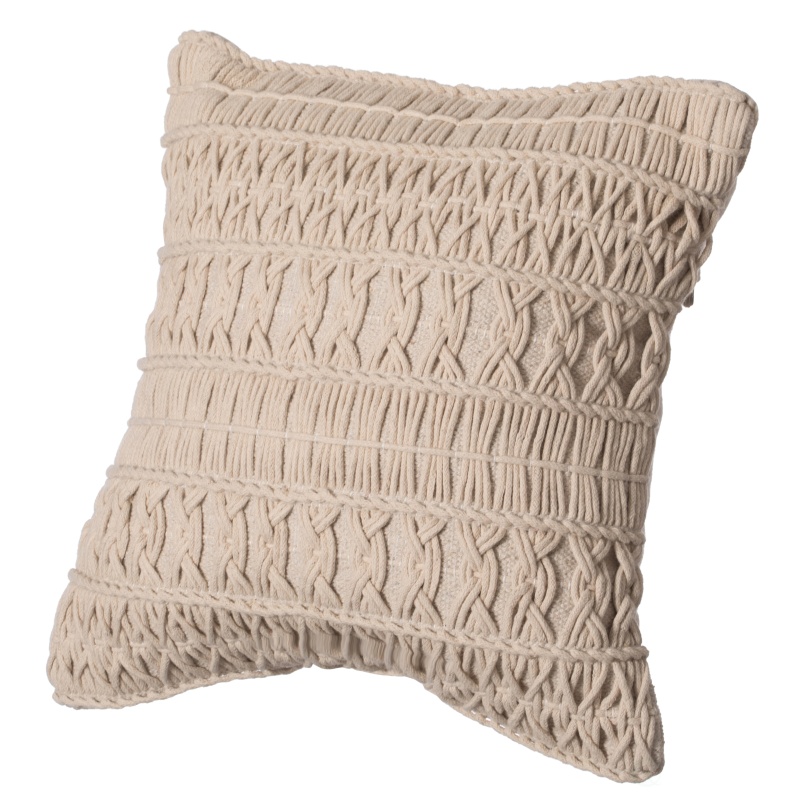 16" Handwoven Cotton Throw Pillow Cover