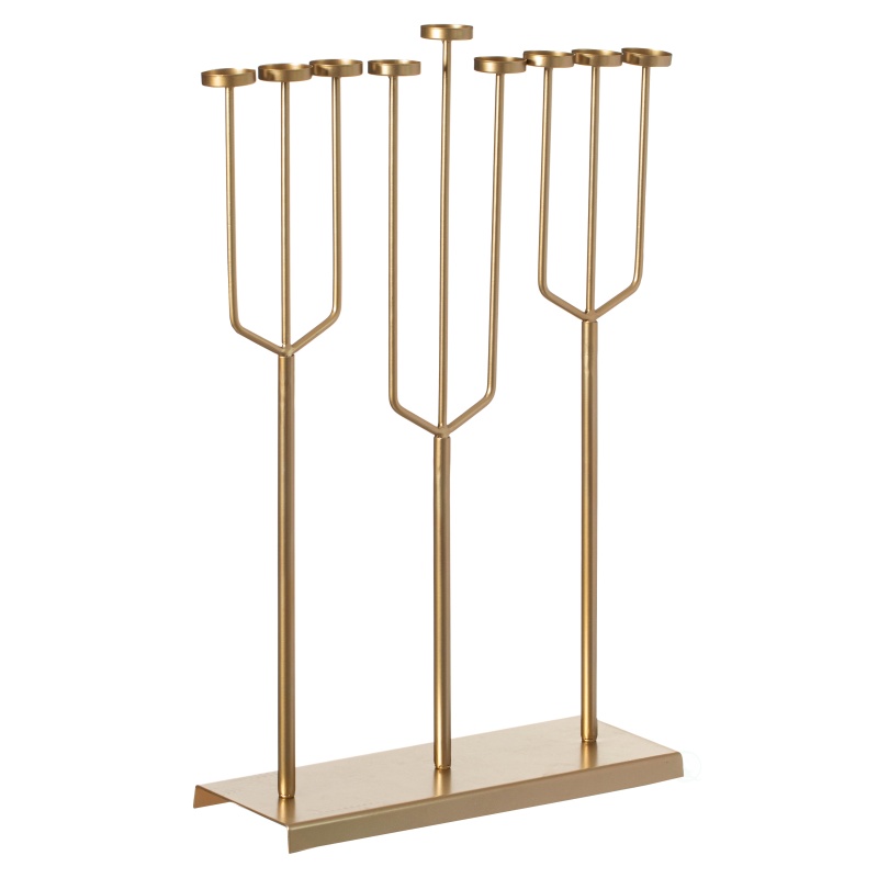 Modern Hanukkah Menorah with 9 Branches