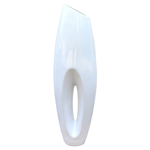 Uniquewise Modern White Large Floor Vase, 40-Inch Tall Decorative Vase for Home Decor