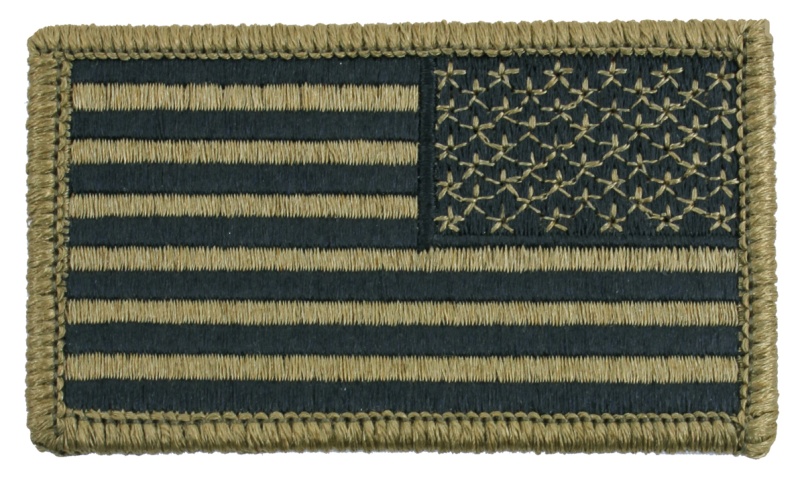 Rothco OCP American Flag Patch with Hook Back