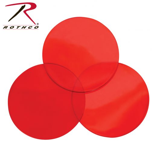 Rothco D-Cell Angle Flashlight Red Lenses - 3 Pack. Color: Red/Size: One Size