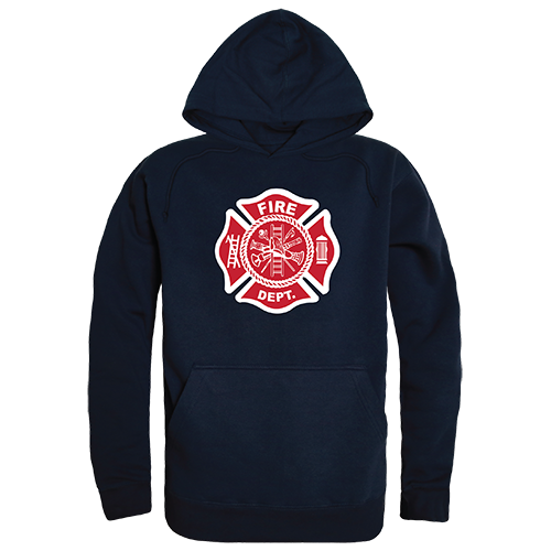 Graphic Pullover, Fire Dept., Navy, l