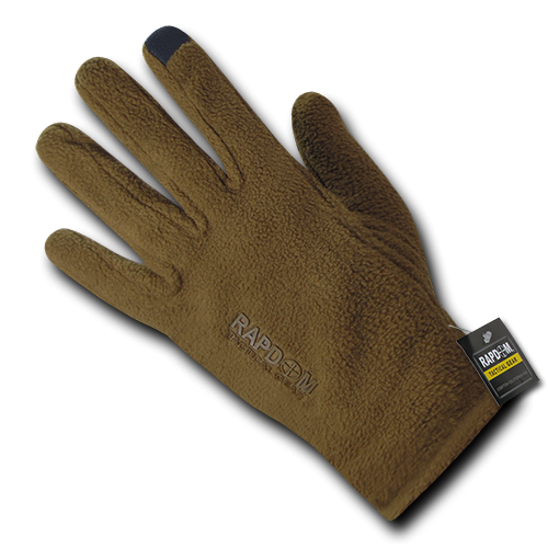 Polar Fleece Gloves, Coyote, s