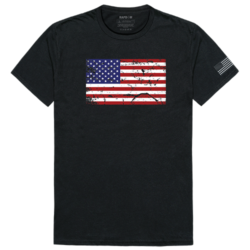 Tactical Graphic T, Us Flag 2, Blk, s