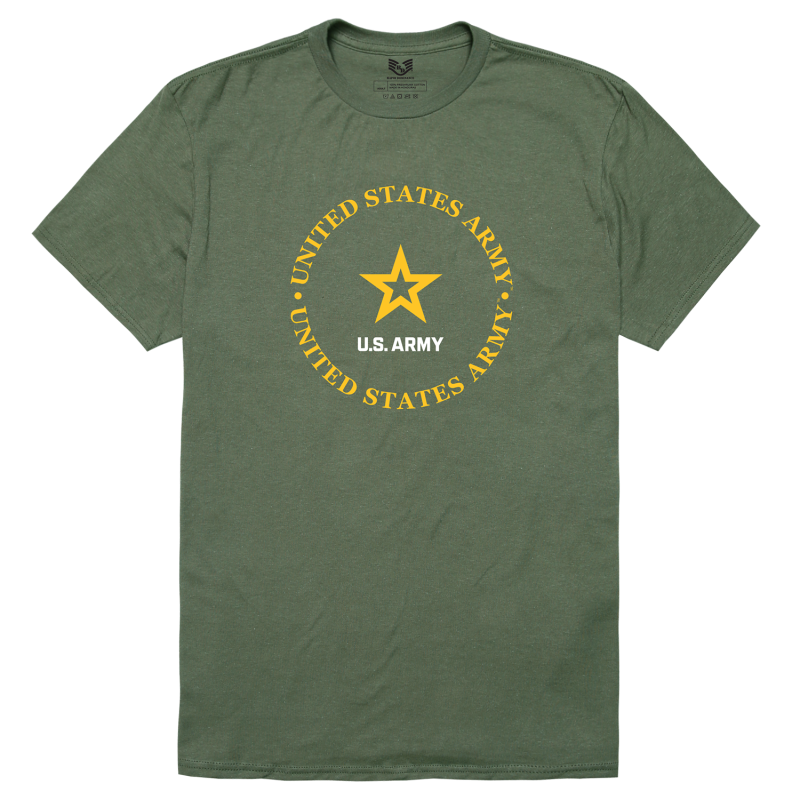Relaxed Graphic T's,Us Army 44,Olive, l