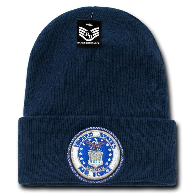 Military Long Beanies,Airforce Emb, Navy