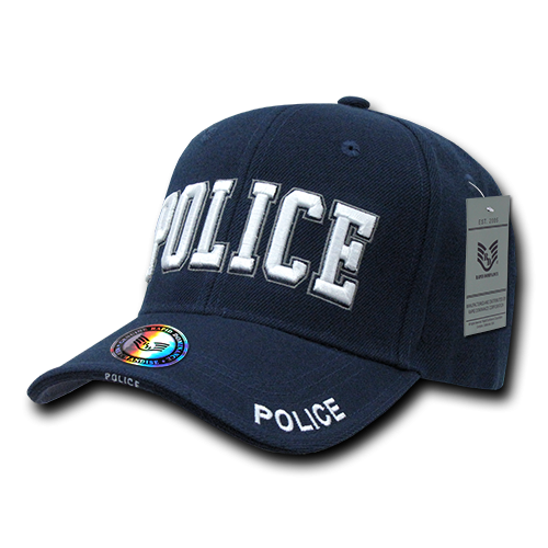 Deluxe Law Enf. Caps, Police, Navy