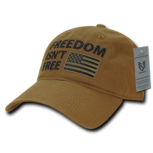 Relaxed Graphic Cap,Freedom Isn't,Coyote