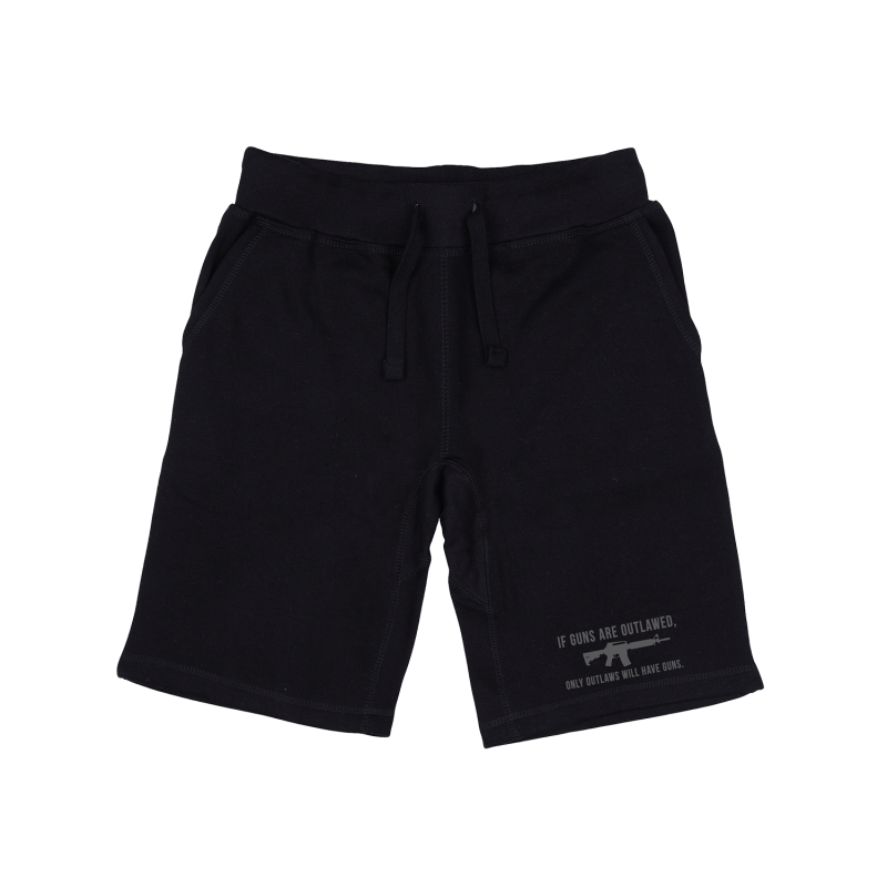 Graphic Shorts, Outlawed, Blk, m