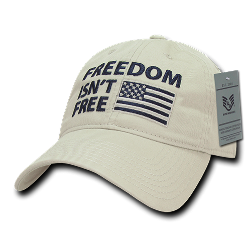Relaxed Graphic Cap,Freedom Isn't, Stone