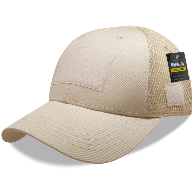 Low Crown Mesh Tactical Caps, Stone