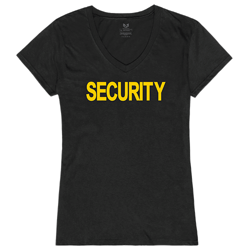 Graphic V-Neck, Security 2, Black, l