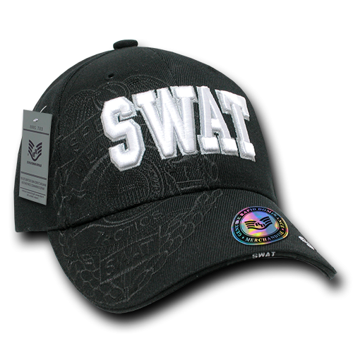 Shadow Law Enf. Caps, Swat, Black