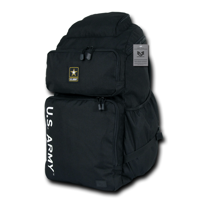 Top Load Backpack, Army, Black