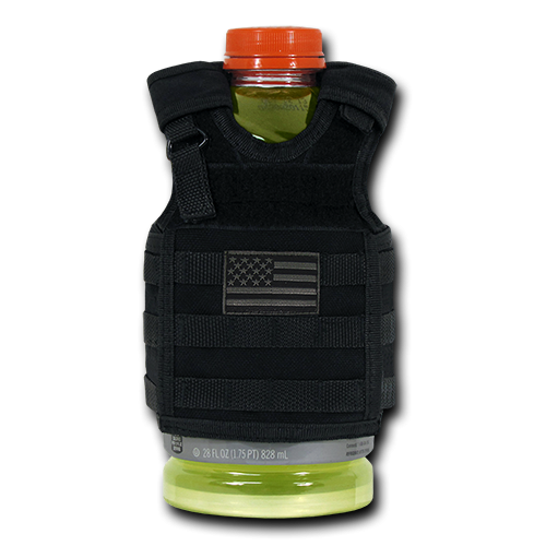 Dlx Tactical Mini Vest, Usa Flag, Black