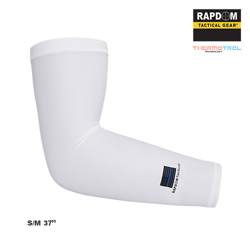 Compression Arm Sleeve, Tbl, White, s_m