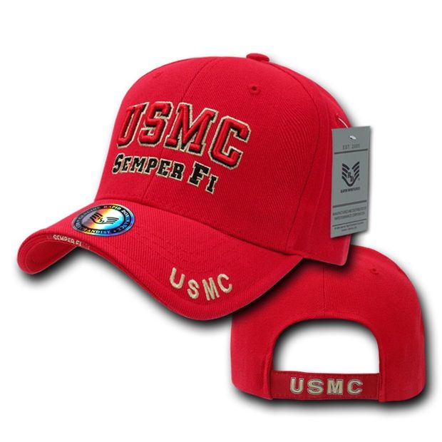 The Legend Military Cap, Usmc, Red