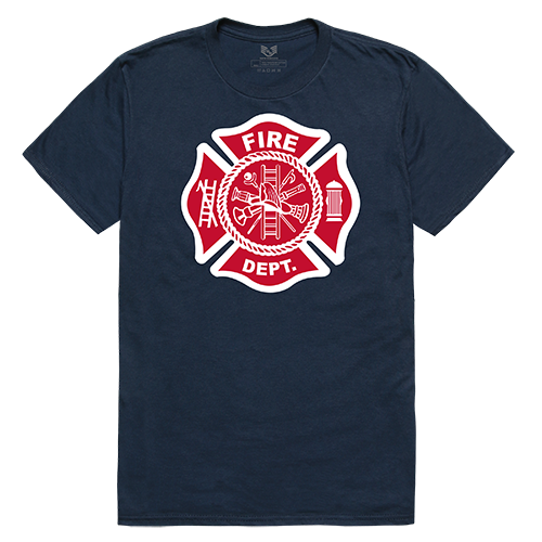 Relaxed Graphic T's, Fire Dep, Navy, m