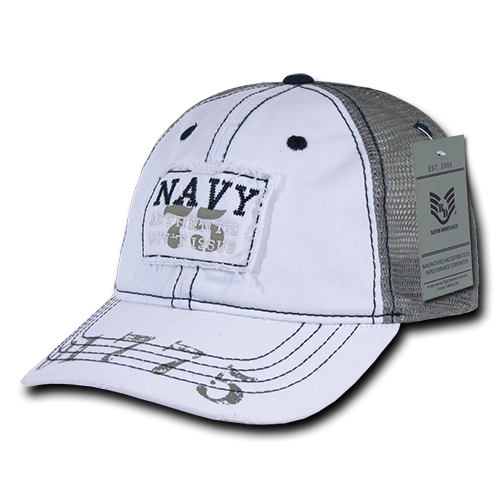 Great Lake Vintage Caps, Navy, White